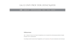 Desktop Screenshot of heinz-mayer.com